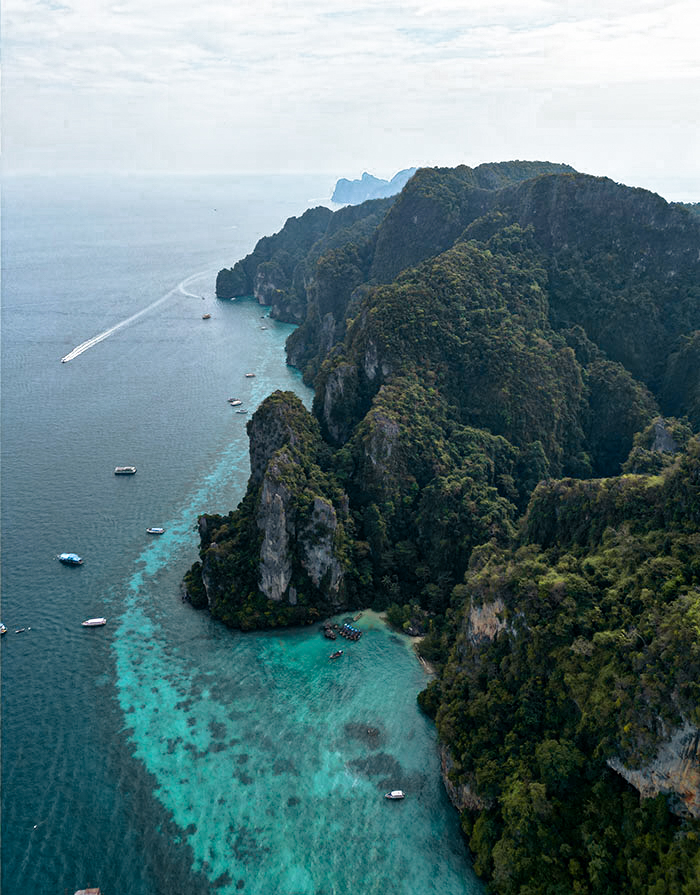 koh phi phi ile vue en drone