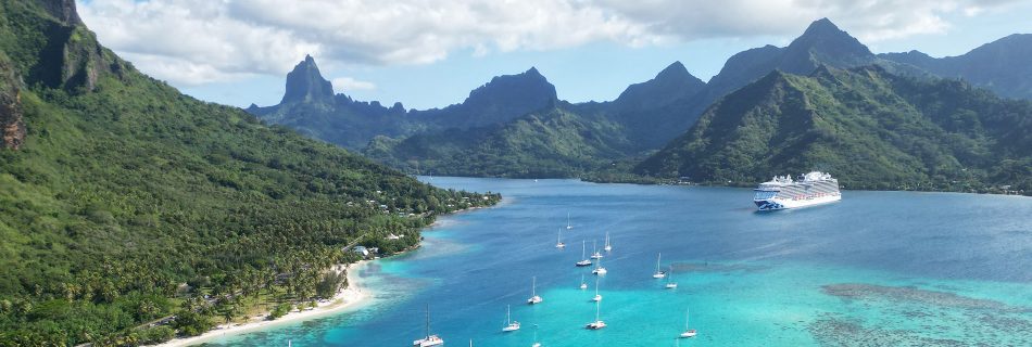 Moorea Polynésie ile en drone