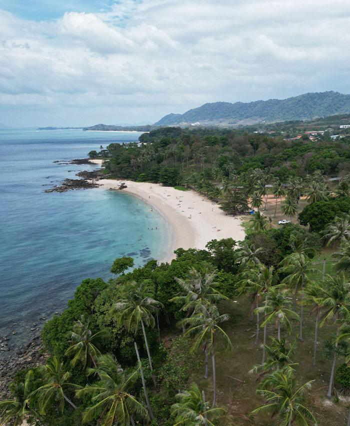 Beautiful Beach vue en drone