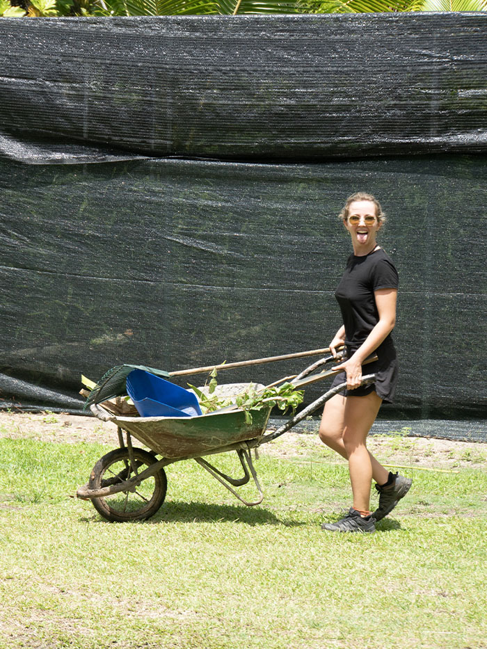 Jardinage volontariat polynésie française