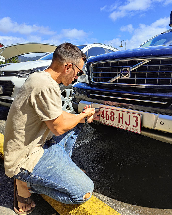 Immatriculation véhicule Australie plaque