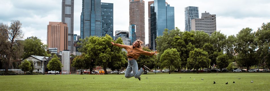 Parc Melbourne avec building