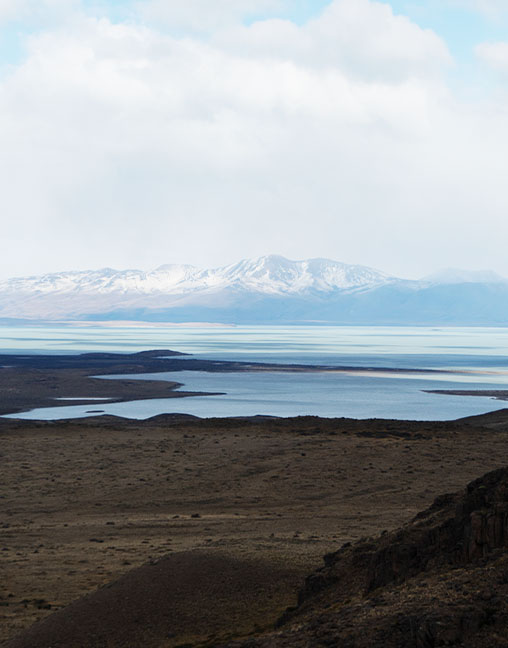 Mirador de los aguilas et la vu sur le lac Viedma