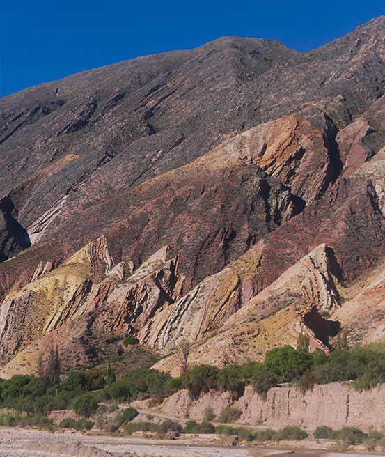 Montagne colorée Cerro Paleta del Pintor Salta Tilcara