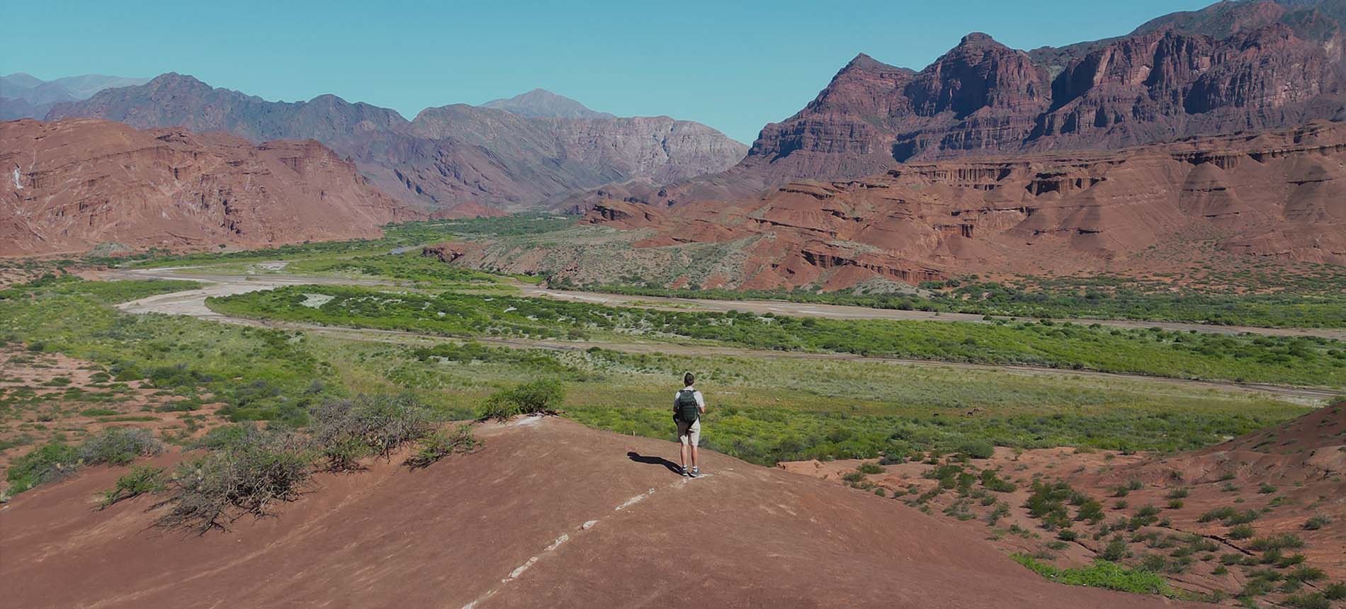 Paysage boucle Salta mirador montagnes vallée