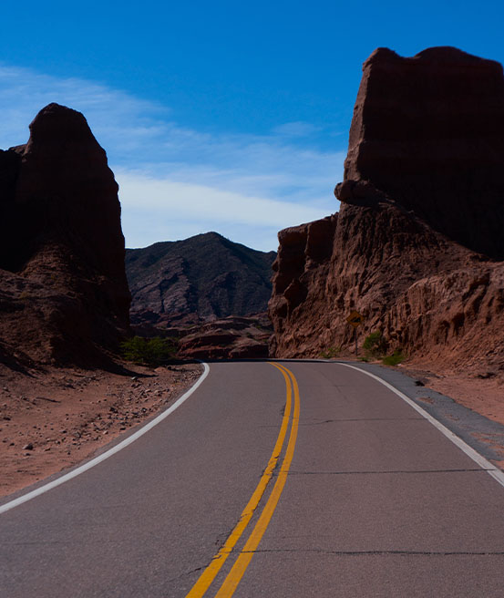 Route autours de Salta paysages