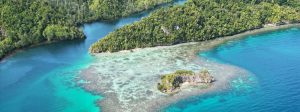 Iles Togian vue du ciel drone