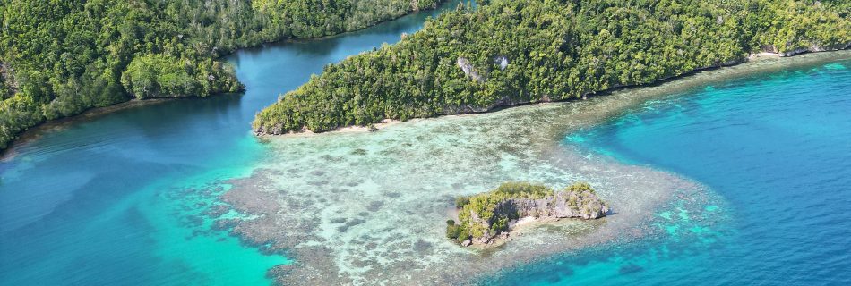 Iles Togian vue du ciel drone