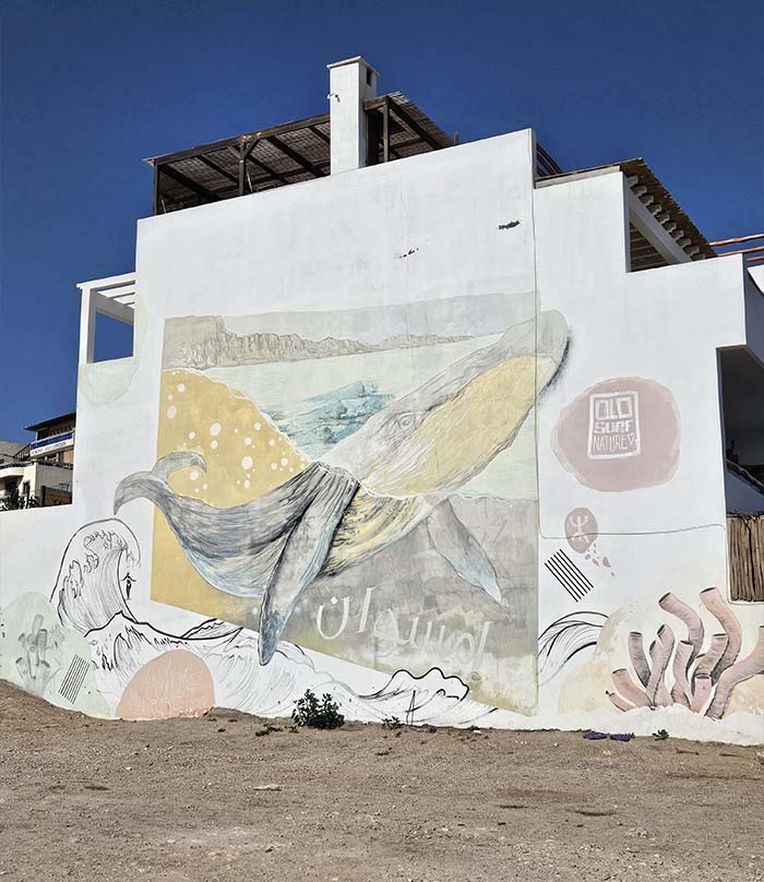 Graphiti baleine Imsouane