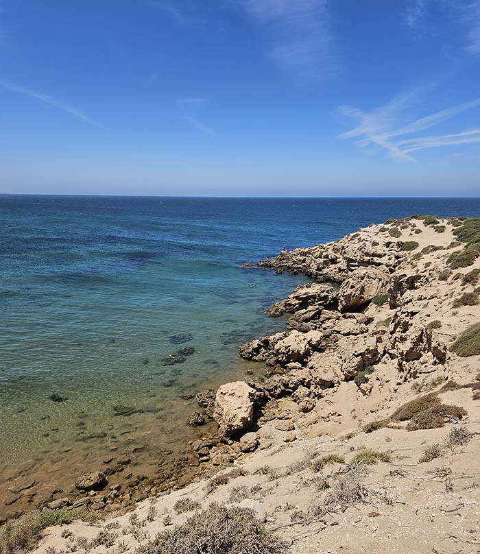 Falaise et océan à Imsouane
