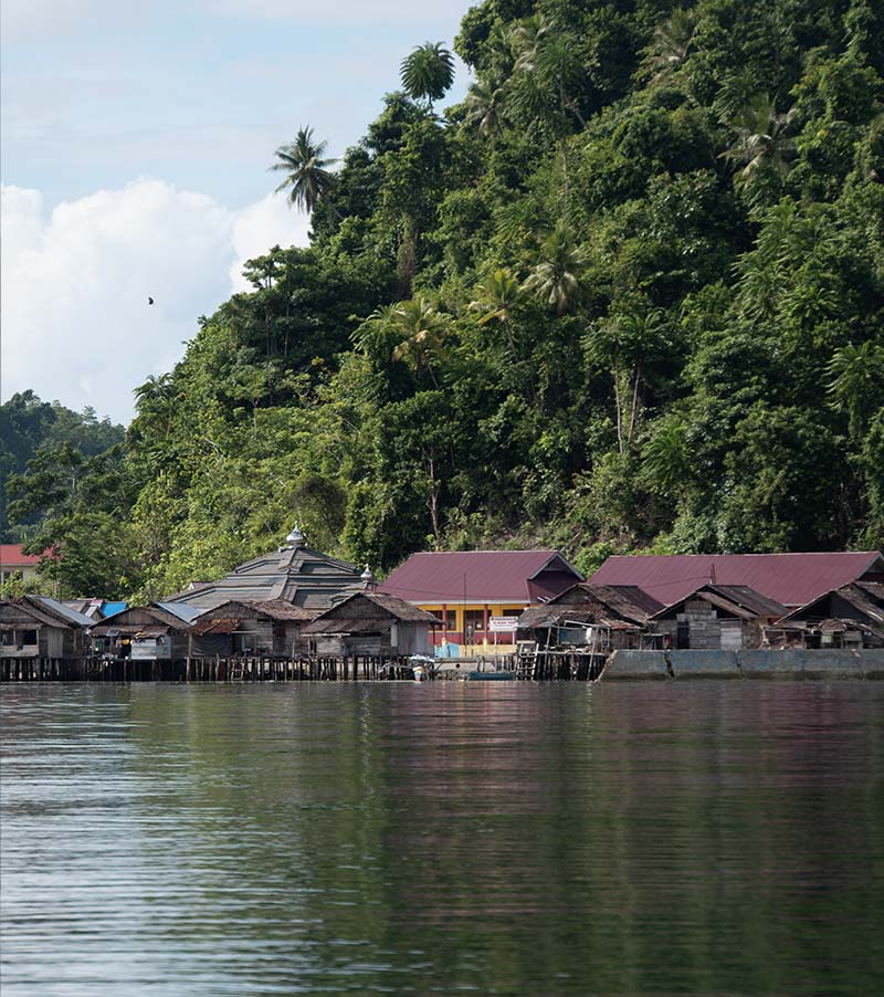 Village Bajau Pulau Papan iles Togian